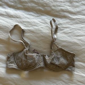 Victoria’s Secret silver demi cup bra